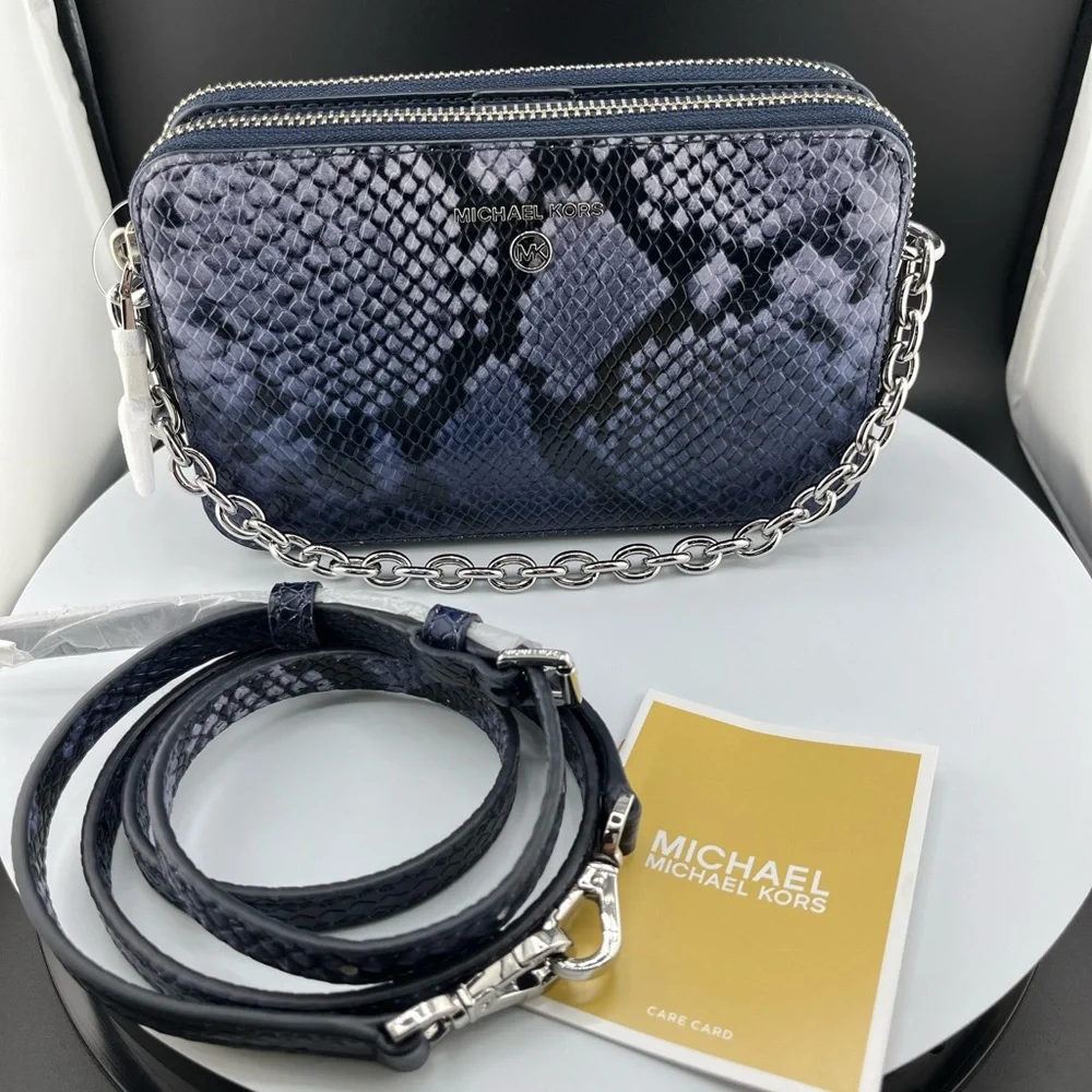 Michael Michael Kors Jet Set Charm, small double zip, leather xtra body. NWT - Picture 11 of 14